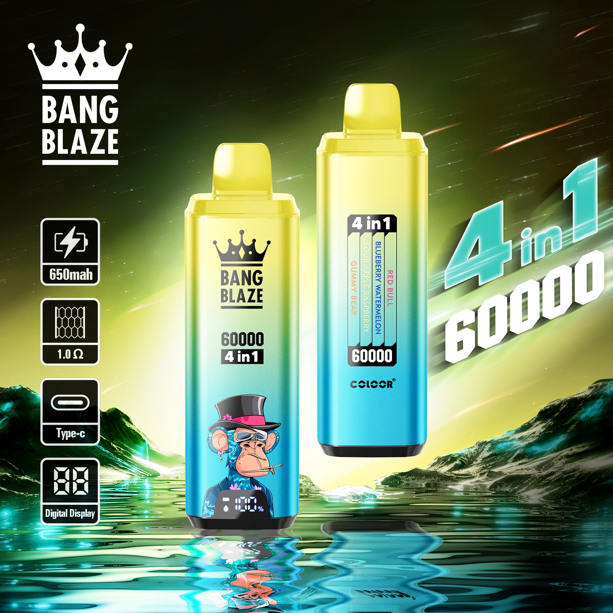 4 en 1 Gout Puff 60000 Taff Cigarette lectronique Jetable with Rechar Puffs-vape 4 en 1 Gout Puff 60000 Taff Cigarette lectronique Jetable with Rechar Puffs-vape