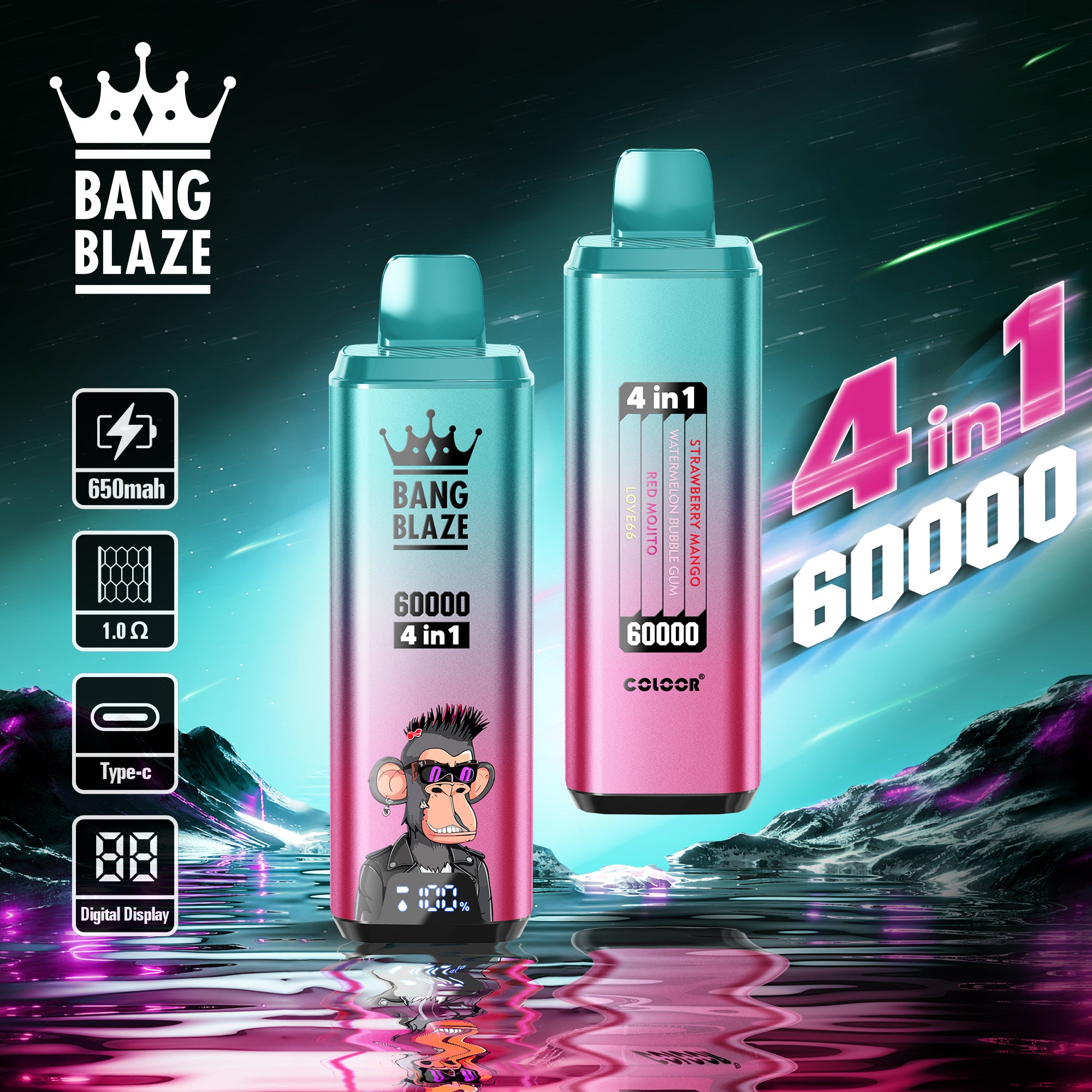 Bang Blaze 60000 Puff 60K Bouffees Cigarettes lectroniques Jetables Online Shop 4 in 1 Gout Puffs-vape Bang Blaze 60000 Puff 60K Bouffees Cigarettes lectroniques Jetables Online Shop 4 in 1 Gout Puffs-vape