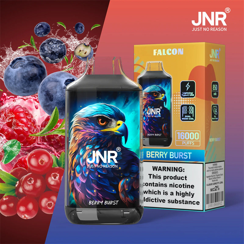 JNR Falcon Puff 16000 Taff E-liquide Cigarette lectronique Jetable Be Puffs-vape JNR Falcon Puff 16000 Taff E-liquide Cigarette lectronique Jetable Be Puffs-vape