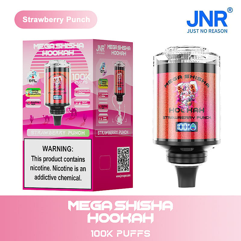 Puff 100K Taff Vape Jetables with LED - Strawberry Punch