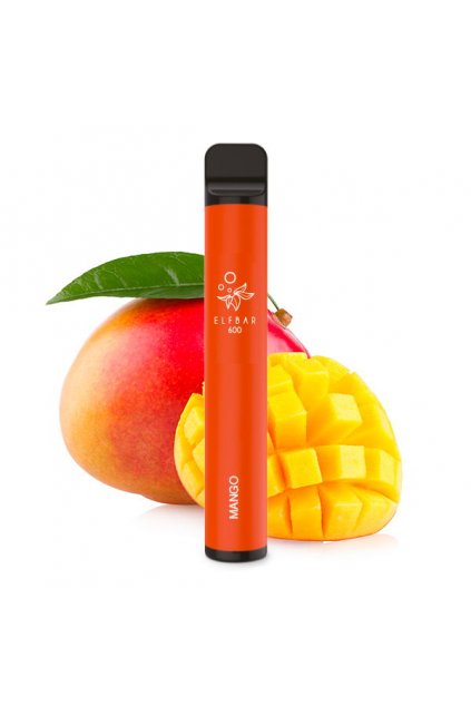 Elf Bar Rechargeable Prix Puff 600 Taff Nicotine Cigarette électronique Jetable Mango Gout