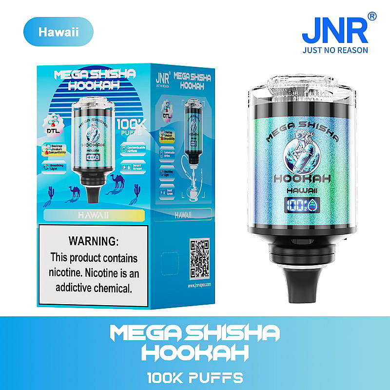 Hawaii - JNR Mega Shisha Hookah 100K Puffs Vape Jetable with Rechargea Puffs-vape Hawaii - JNR Mega Shisha Hookah 100K Puffs Vape Jetable with Rechargea Puffs-vape