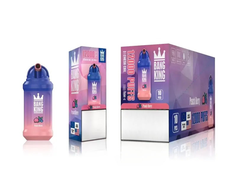 Puff Cigarette électronique Jetable Peach Berry Gout de Bang King 12K Puffs