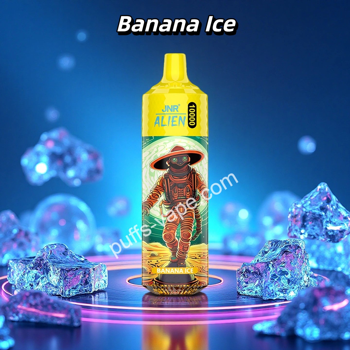 Puff JNR Alien 10000 Bouffees Liquide Cigarette lectronique Jetable - Banana Ice Saveur Puffs-vape Puff JNR Alien 10000 Bouffees Liquide Cigarette lectronique Jetable - Banana Ice Saveur Puffs-vape