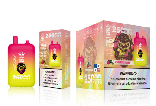 Bang King Puff 25000 Taff Liquide Cigarette électronique Jetable Strawberry Banana Saveur