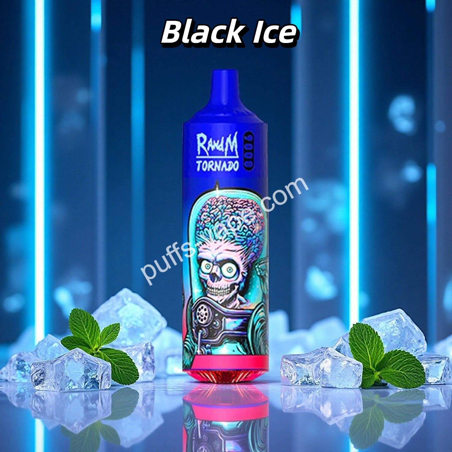 Black Ice Puff Randm Tornado 9K Bouffees