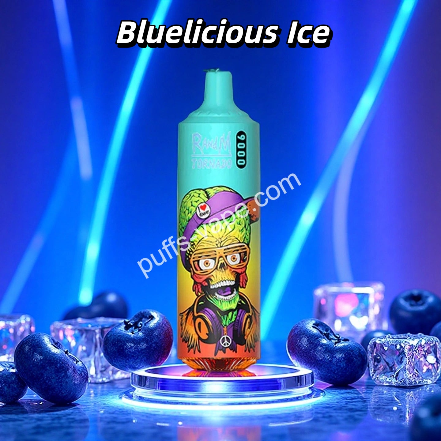 Randm Tornado 9000 Puffs Vape Jetable - Bluelicious Ice Puffs-vape Randm Tornado 9000 Puffs Vape Jetable - Bluelicious Ice Puffs-vape