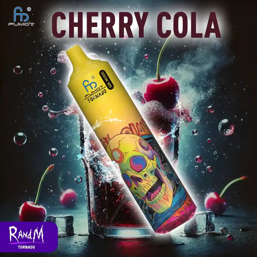 2% Nicotine Randm 30000 Prix Puff 30K Bouffees Vape Jetable - Cherry Cola Gout