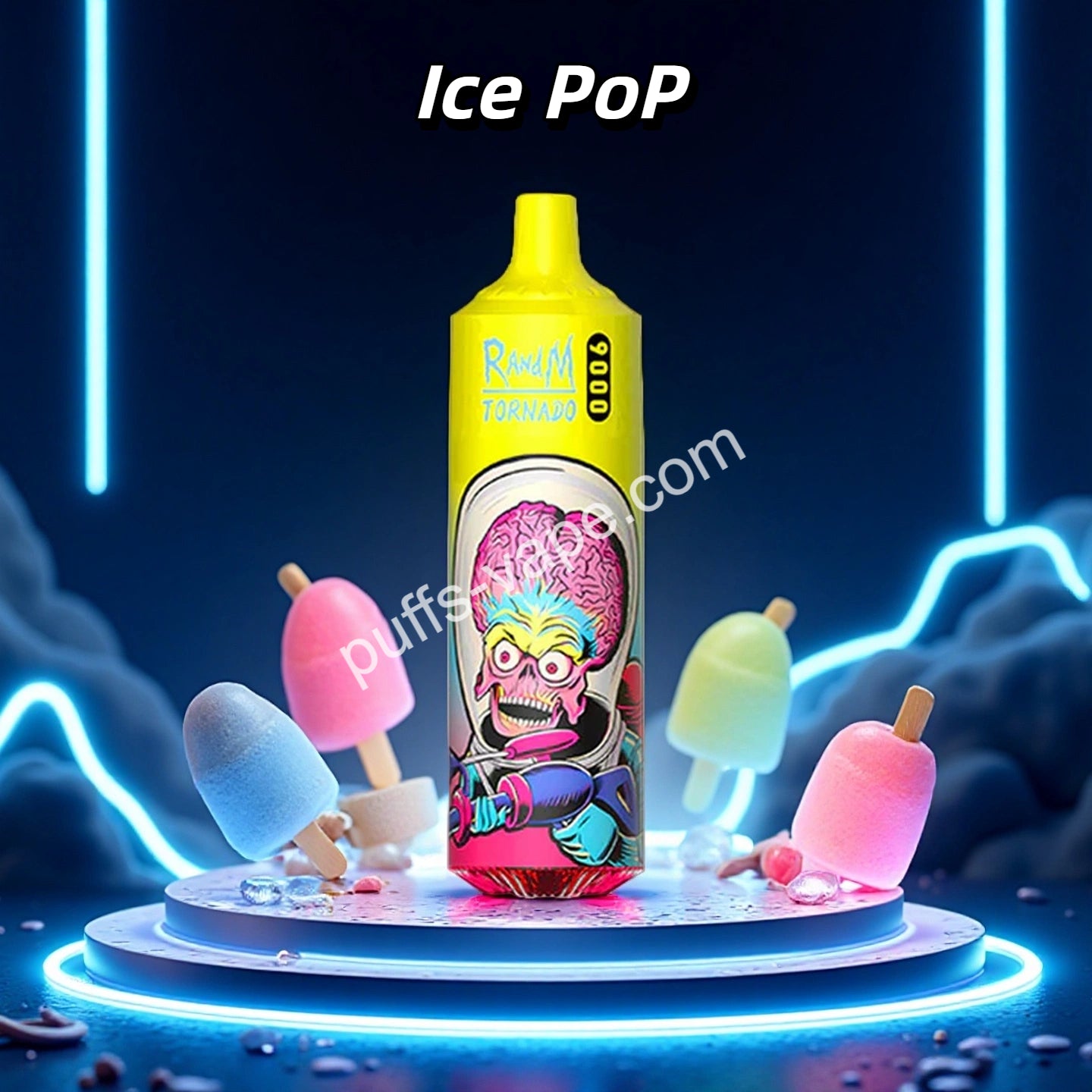 RandM Tornado Puff 9000 Taff Cigarette lectronique Jetable - Ice PoP Puffs-vape RandM Tornado Puff 9000 Taff Cigarette lectronique Jetable - Ice PoP Puffs-vape
