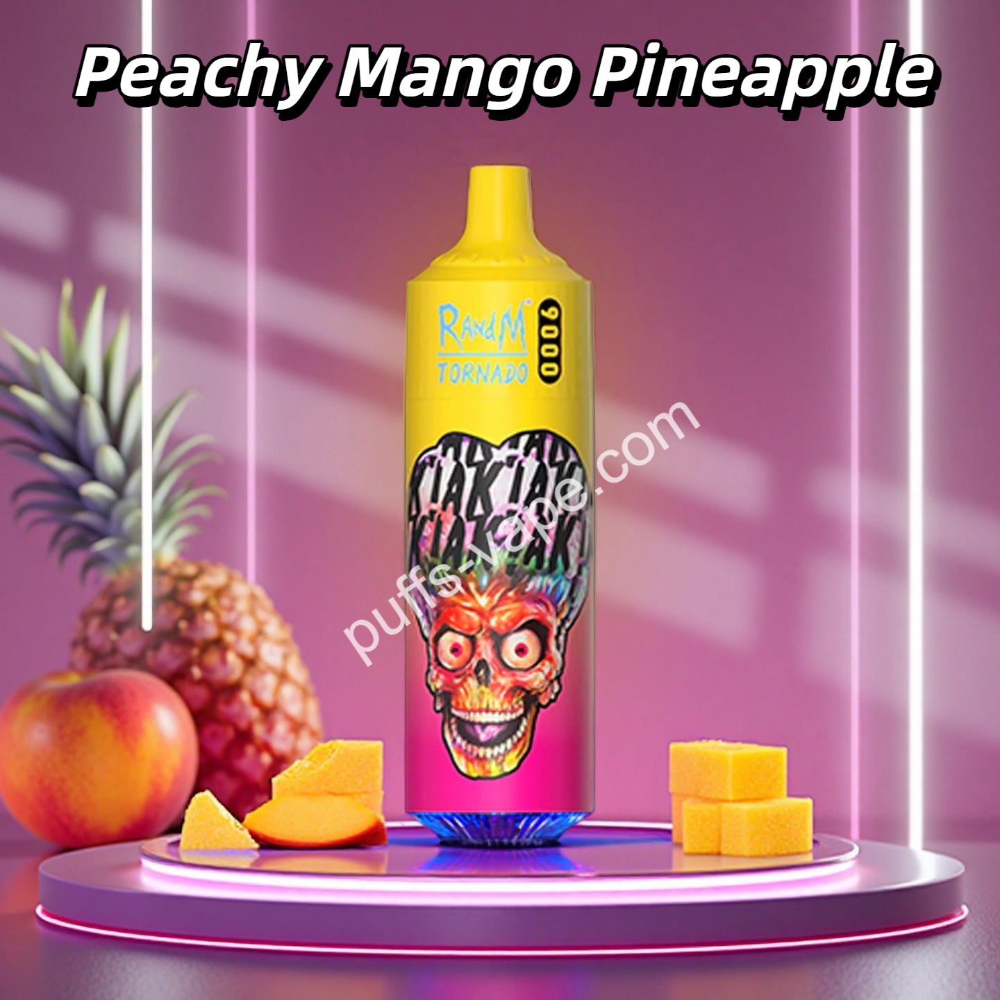 Peachy Mango Pineapple - Tornado Vape Puff 9K Puffs Liquide Cigarette lectronique Jetable Puffs-vape Peachy Mango Pineapple - Tornado Vape Puff 9K Puffs Liquide Cigarette lectronique Jetable Puffs-vape