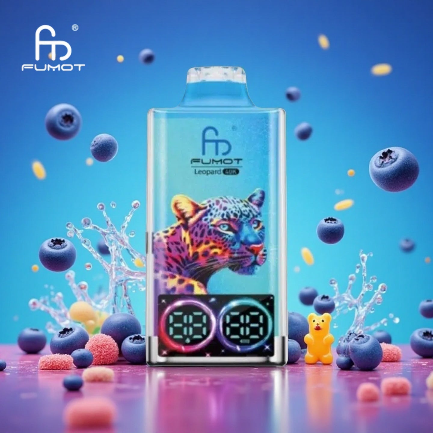 RandM Tornado 40000 Blue Razz Gummy Bear – Puffs-vape