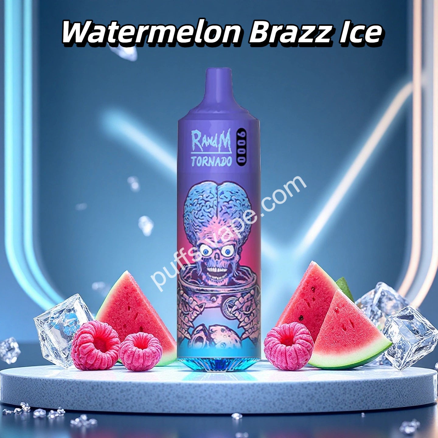 Watermelon Brazz Ice Gout de Puff 9K Puffs Nicotine Cigarette électronique Jetable