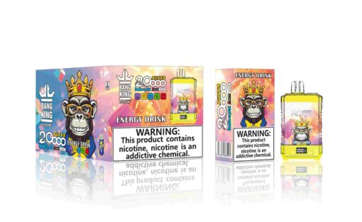 Bang King 20000 Bouffees Liquideo Puff Cigarette électronique Jetable - Energy Drink Gout
