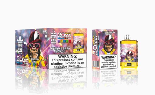 Prix Puff 20000 Taff Strawberry Mango Gout Vape Jetable with 25 ml E-liquide