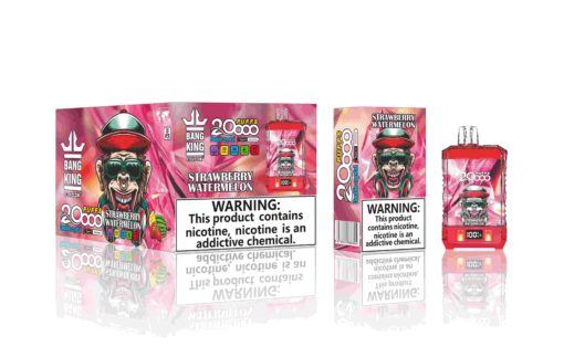 Puff 20K Bouffees Strawberry Watermelon Gout de Puffs Liquide Cigarette électronique Jetable