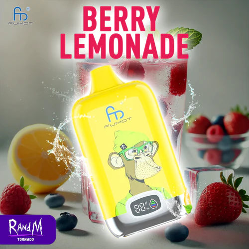 Randm Tornado 12000 Bouffees Puff Vape Jetable - Berry Lemonade Gout