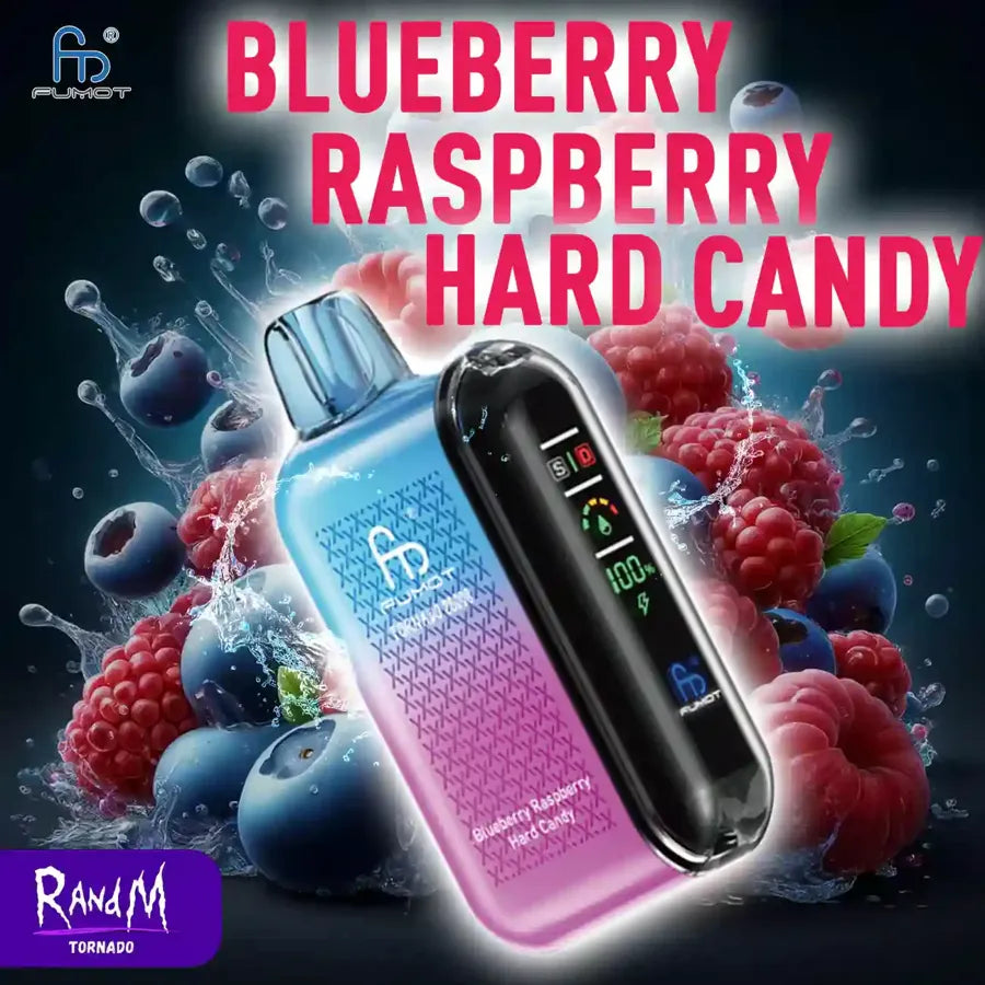 Tornado 20K Puffs Vape Jetable with 850 mAh - Blueberry Raspberry Hard Candy Gout Puffs-vape Tornado 20K Puffs Vape Jetable with 850 mAh - Blueberry Raspberry Hard Candy Gout Puffs-vape