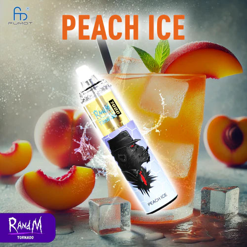 RandM Tornado 7000 Puffs Cigarettes électroniques Jetables - Peach Ice