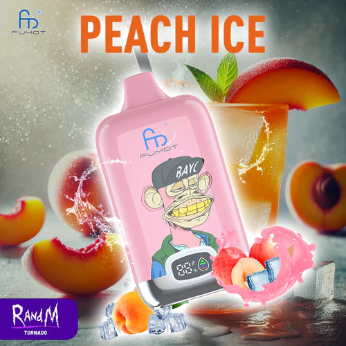 Puff 12K Bouffees Peach Ice Gout Cigarettes électroniques Jetables