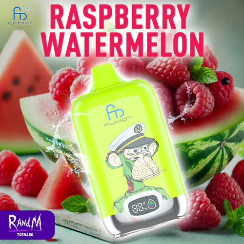 Raspberry Watermelon - Puff 12K Randm Tornado Vape Jetables