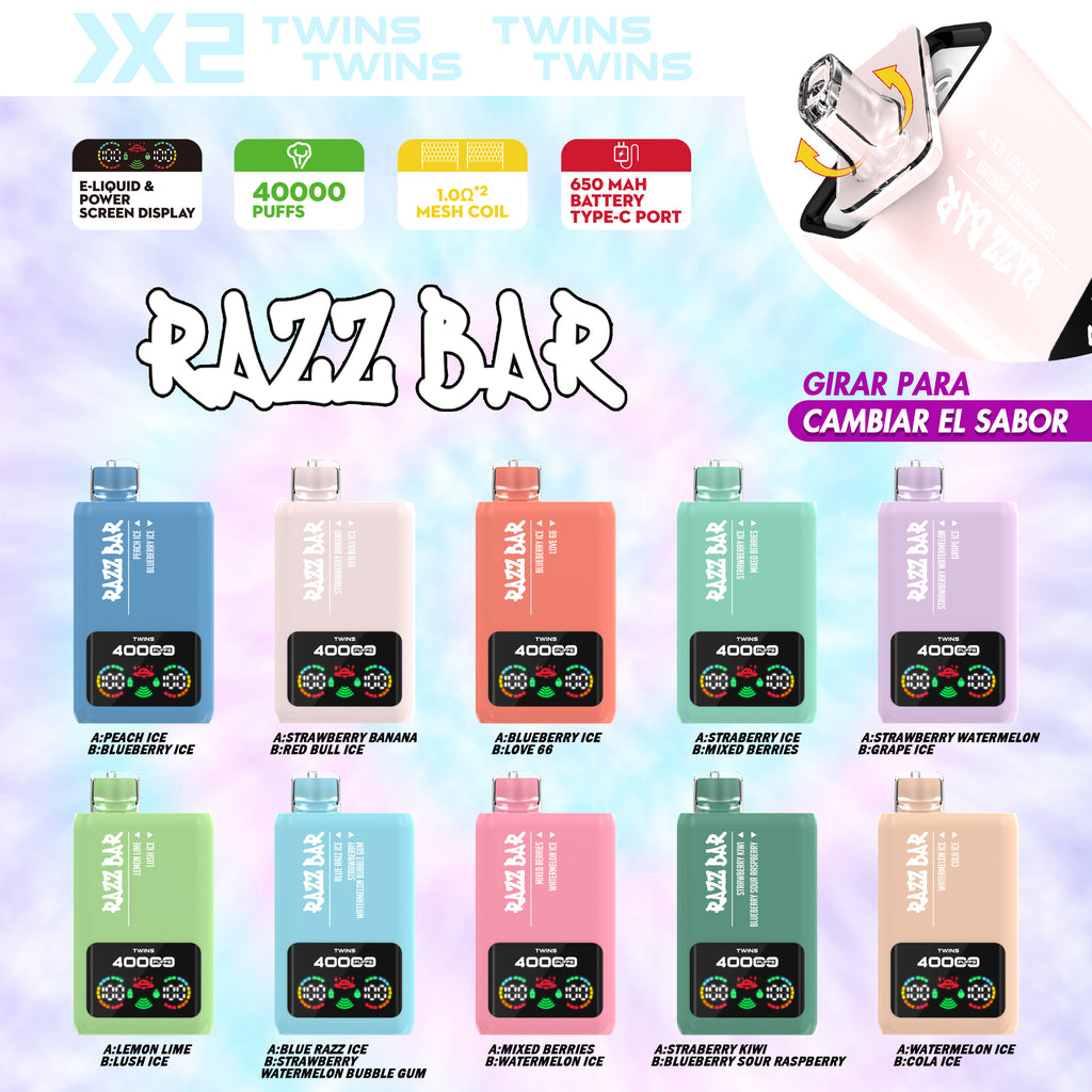 Puff Razz Bar 40K Taff Doppelgeschmack