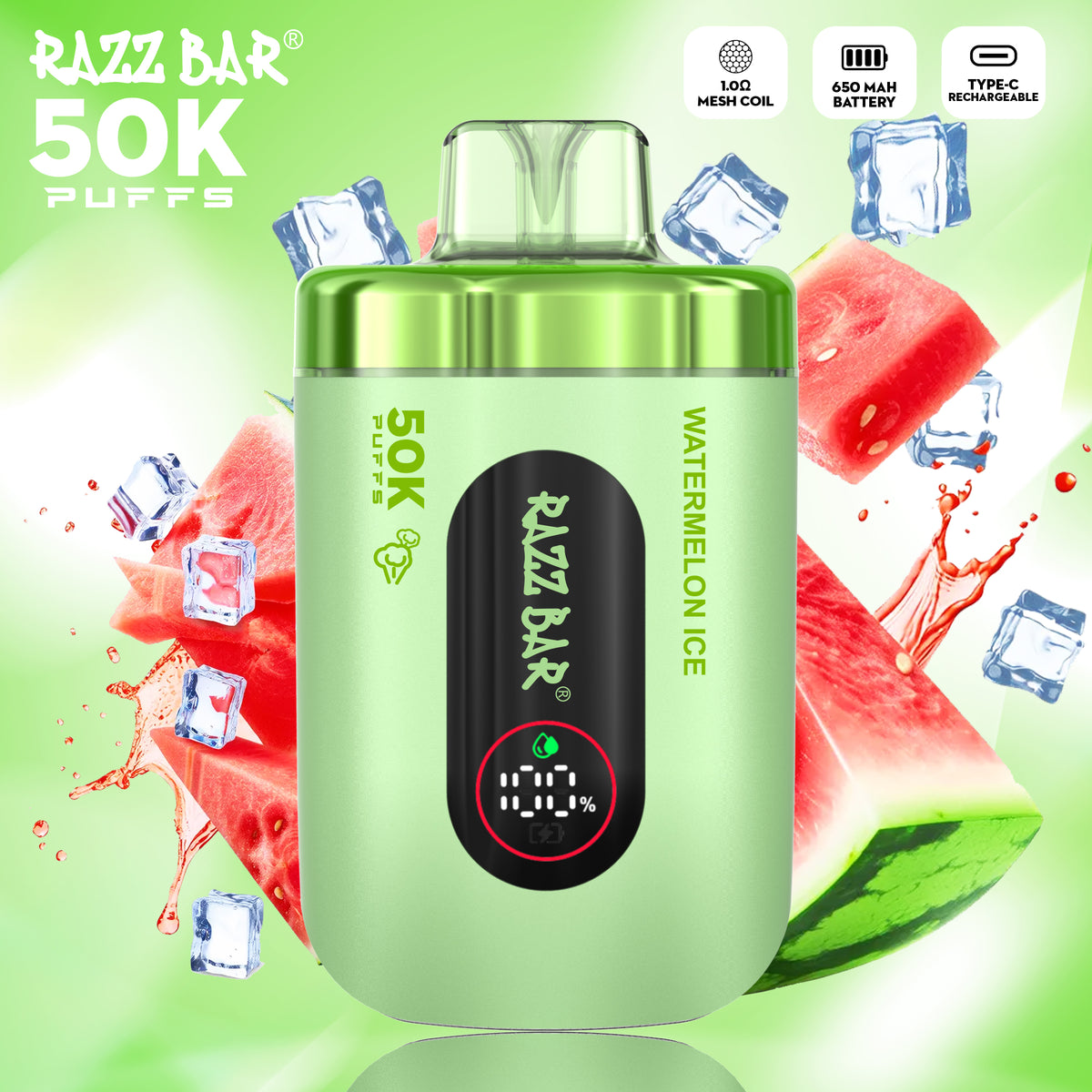 16 Flavors Razz Bar 50000 Taff Vape