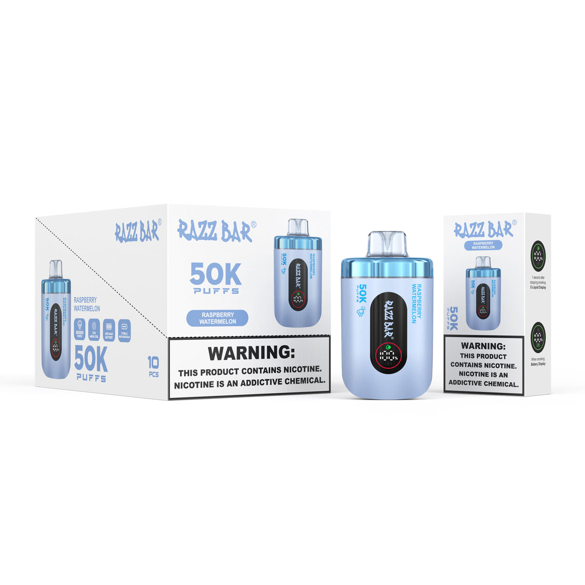 16 Flavors Razz Bar 50000 Taff Vape