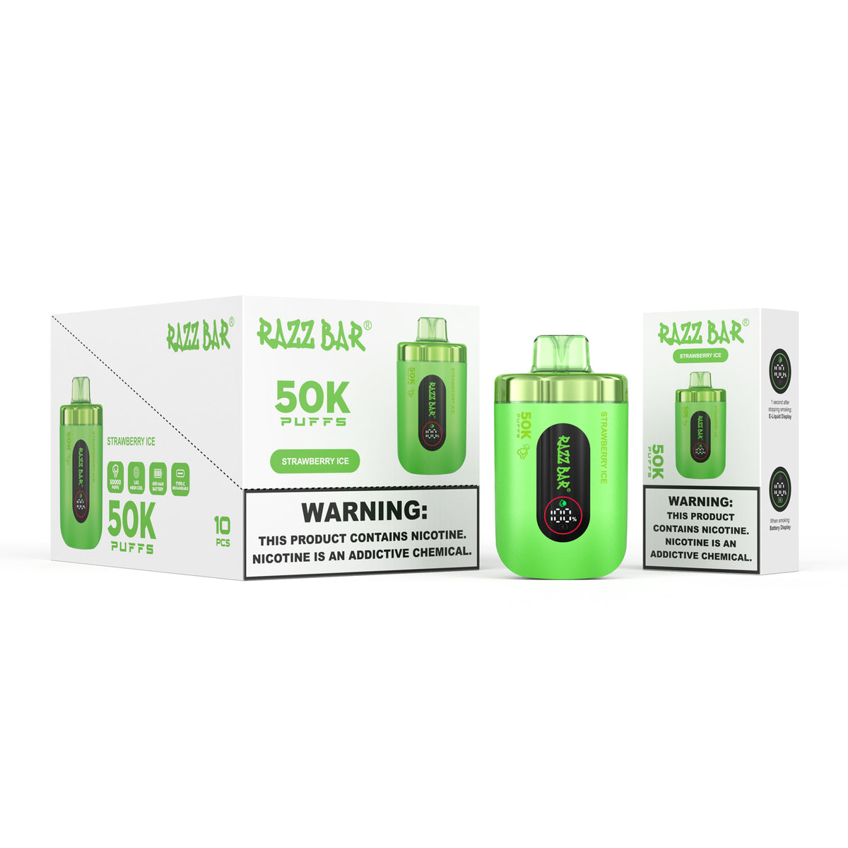 16 Flavors Razz Bar 50000 Taff Vape