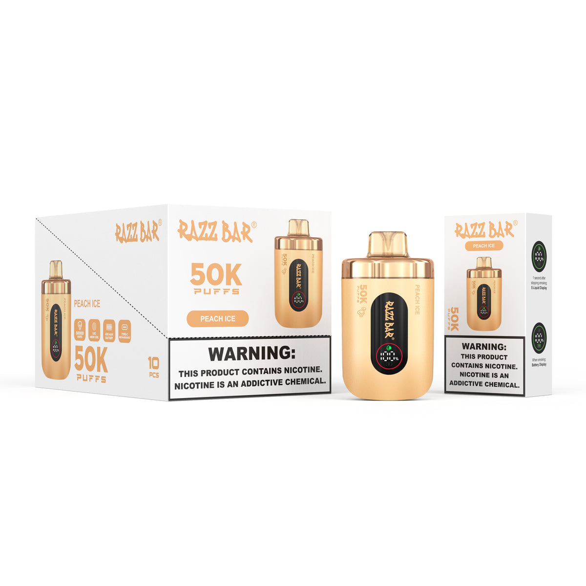 16 Flavors Razz Bar 50000 Taff Vape
