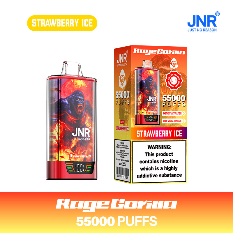 JNR Rage Gorrila 55000 Bouffées Strawberry Ice