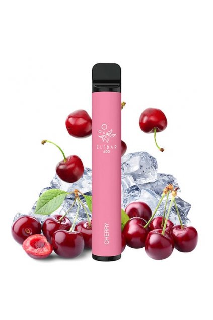 Elf Bar Puff 600 Taff Rechargeable Liquide Cigarette électronique Jetable - Cherry Saveur