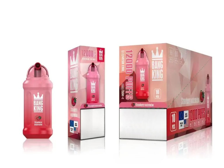 Prix Puff 12K Bouffees Liquide Cigarette électronique Jetable Strawberry Watermelon Gout