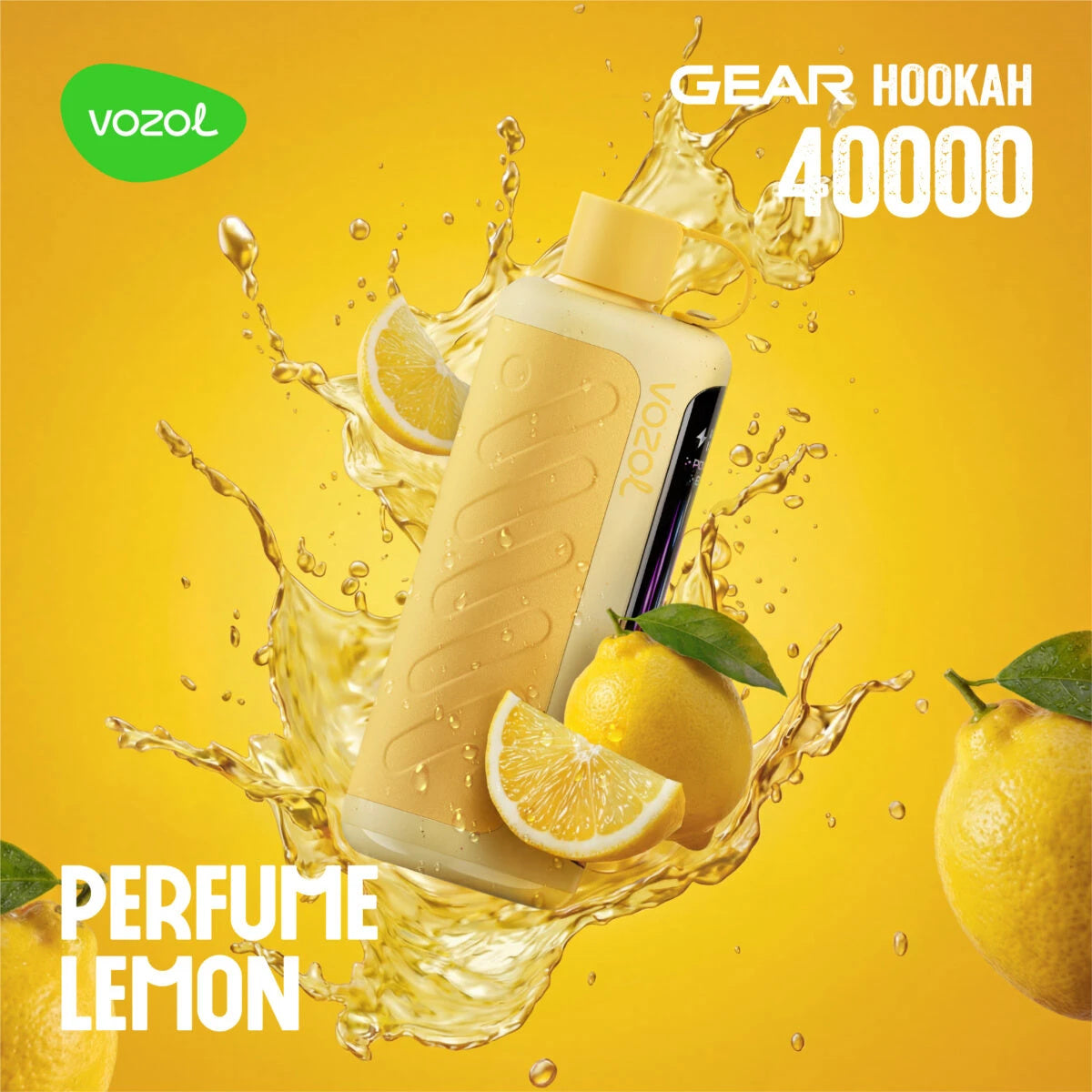 Vozol Gear Hookah 40000 Perfume Lemon – Saveur citronnée et fiche technique