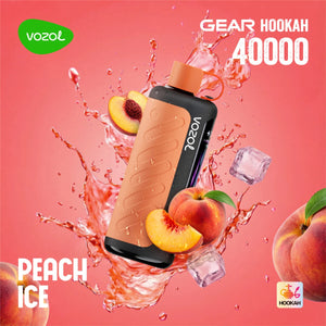 Vozol Gear Hookah 40000 Taff Peach Ice