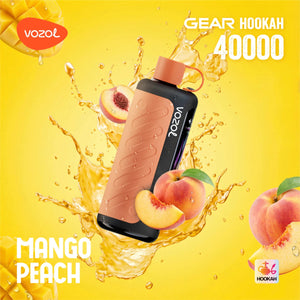 Vozol Gear Hookah 40K Mango Peach – Saveur Mangue et Pêche