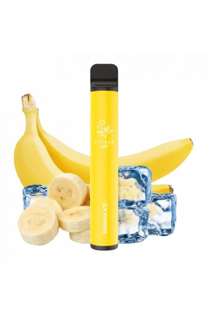 Elf Bar 600 Puffs Banana Ice Gout Nicotine Vape Jetable with Rechargeable Batterie