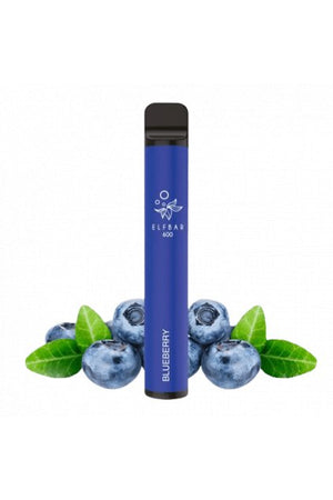 Blueberry Gout de Puff 600 Puffs Rechargeable Liquide Cigarette électronique Jetable