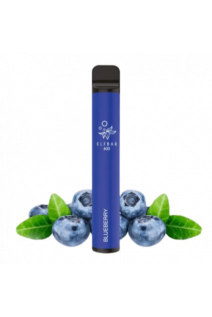 Blueberry Gout de Puff 600 Puffs Rechargeable Liquide Cigarette électronique Jetable