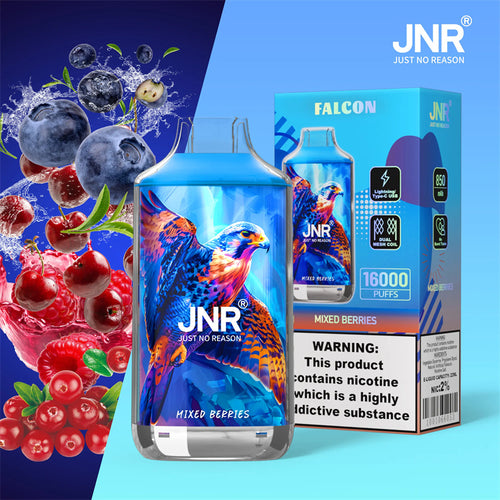 16K JNR Vape Mixed Berries Goût Cigarette électronique Jetable with Rechargeable Batterie