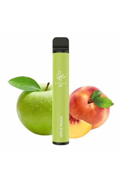 Apple Peach Gout - Elf Bar Prix Puff 600 Bouffees Vape Jetable with 2% Nicotine