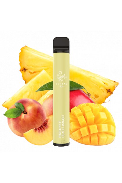 Puff 600 Bouffees Pineapple Peach Mango Gout Vape Jetable