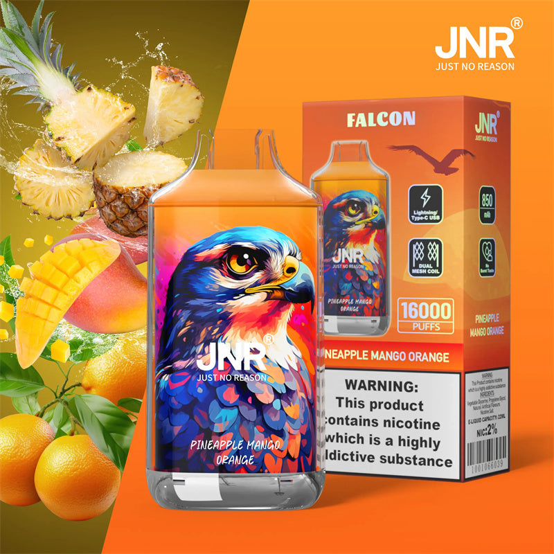 Puff JNR 16K Puffs Pineapple Mango Orange Vape Jetable with 22 ml E-liquid