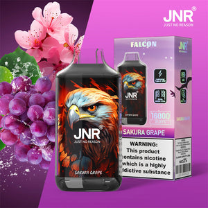 Puff JNR Vape 16K Puffs Einweg-E-Zigarette mit wiederaufladbarem Akku Sakura Grape