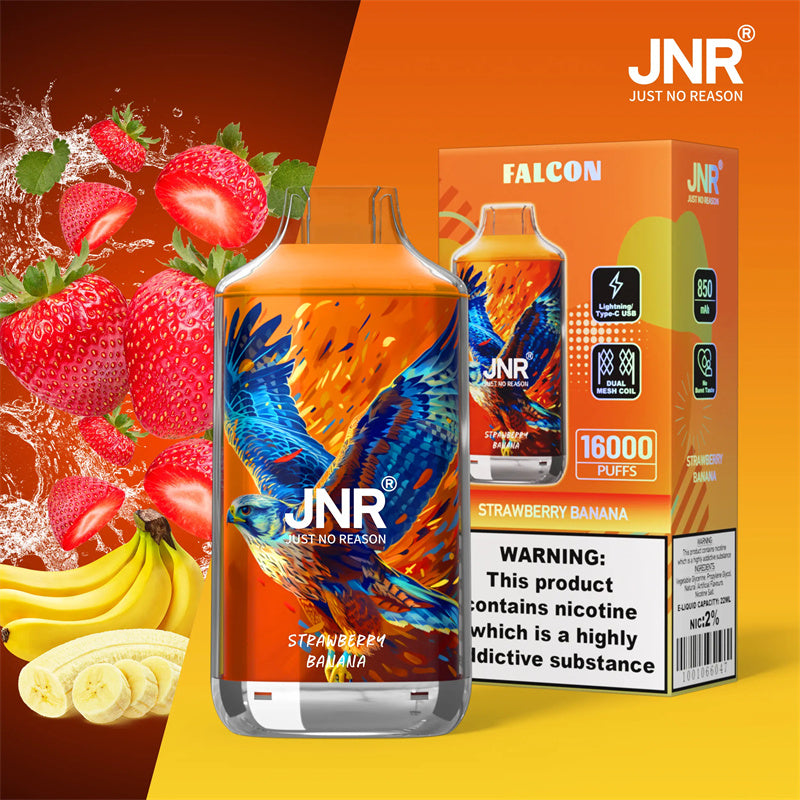 Puff 16000 Taff Strawberry Banana Goût Cigarettes électroniques Jetables