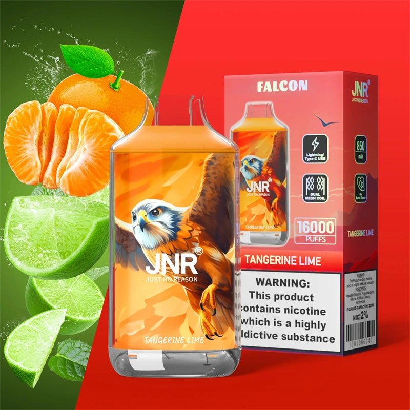 Puff JNR Vape 16K Puffs Tangerine Lime Gout Cigarette électronique Jetable