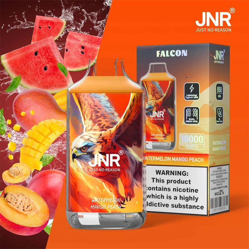 Puff JNR 16K Puffs Cigarettes électroniques Jetables - Watermelon Mango Peach