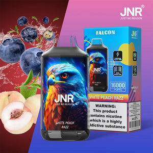 JNR 16K Vape White Peach Razz Gout Cigarette électronique Jetable