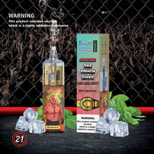 Blue Razz Gout Vape Jetable - Randm Tornado Puff 10K Taff