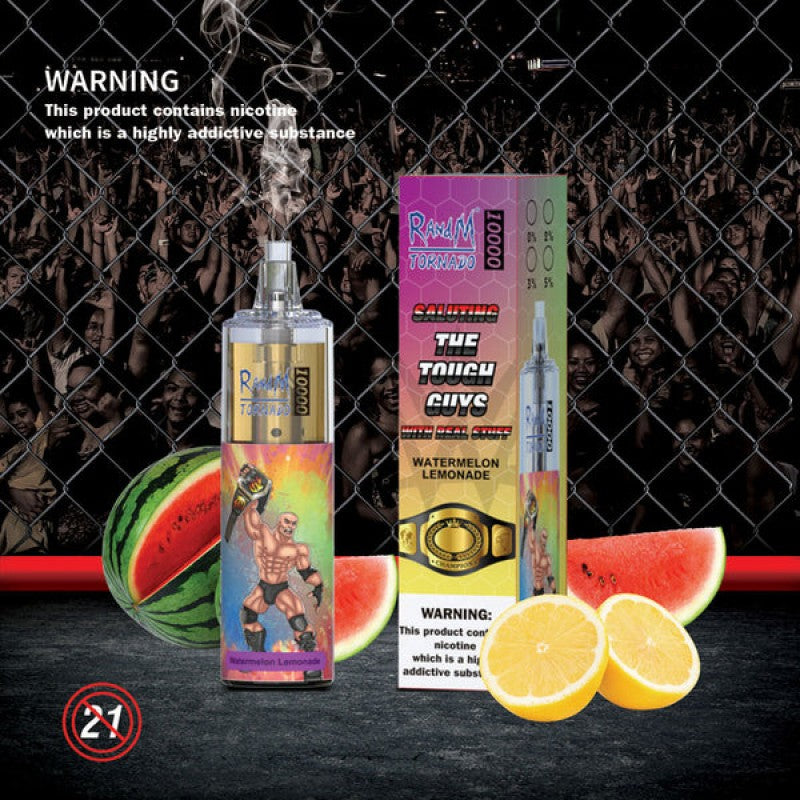 Randm Tornado Puff 10000 Taff Watermelon Lemonade Gout Vape Jetable
