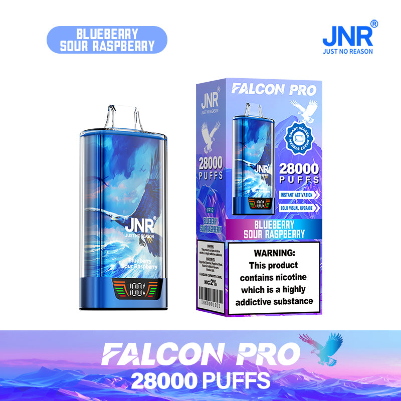 JNR 28K Taff Blueberry Sour Raspberry Falcon Pro 28000 Vape